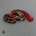 تسبیح عقیق سلیمانی 33 دانه هلی - کد 4045 - تصویر 2