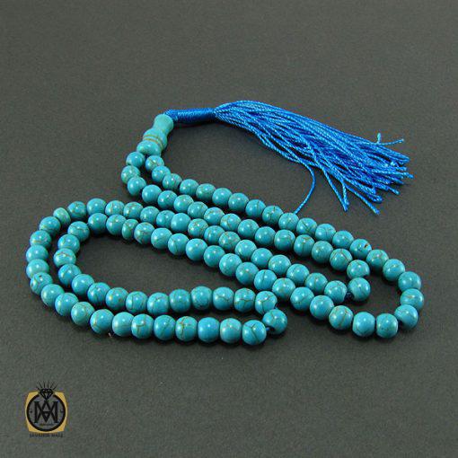 تسبیح فیروزه تبتی 101 دانه - کد 4051 - تصویر 2