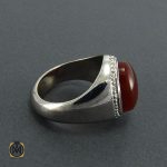 2 انگشتر عقیق یمن مردانه - کد 8149 - تصویر 2