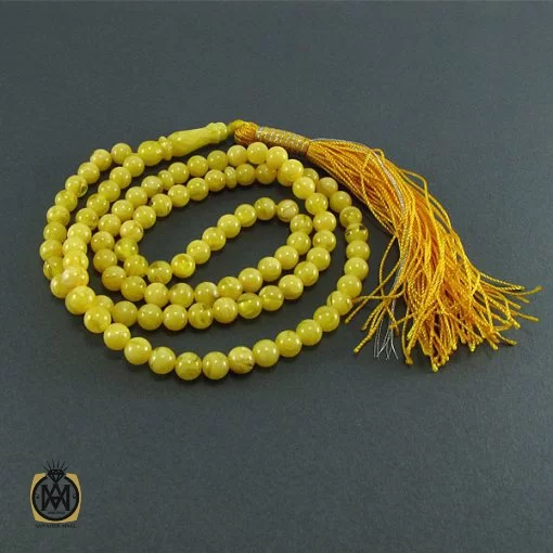 تسبیح کهربای پودری 101 دانه - کد 4063 - تصویر 2