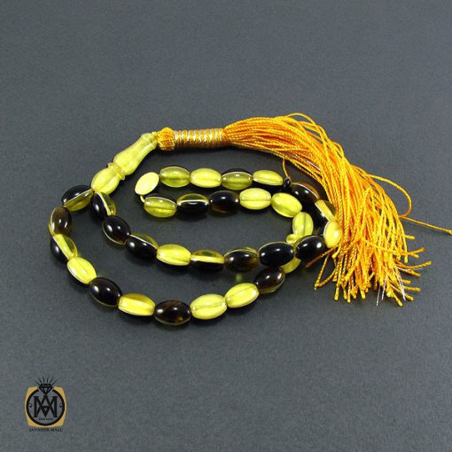 تسبیح کهربای پودری 33 دانه هلی - کد 4075 - تصویر 2