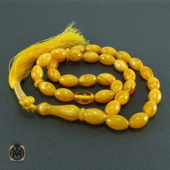 تسبیح کهربای پودری 33 دانه - کد 4077 تسبیح کهربای پودری 33 دانه - کد 4077