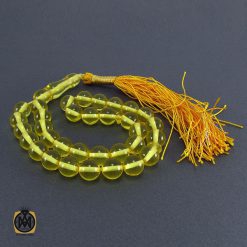 تسبیح کهربای پودری 33 دانه شفاف- کد 4079 تسبیح کهربای پودری 33 دانه شفاف- کد 4079