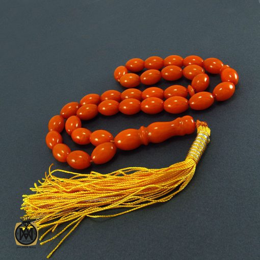 تسبیح کهربای پودری 33 دانه هلی - کد 4081 - تصویر 3