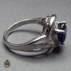 انگشتر یاقوت کبود طرح شبنم زنانه -کد 2002 انگشتر یاقوت کبود طرح شبنم زنانه -کد 2002