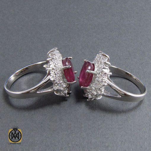 انگشتر یاقوت سرخ طرح مینا زنانه -کد 2016 - تصویر 2