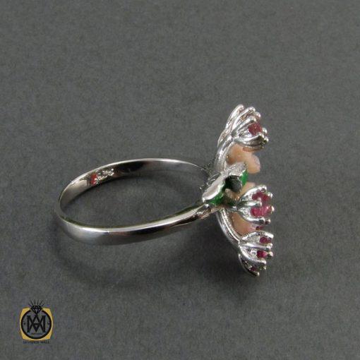 انگشتر تورمالین، کوارتز و صدف طرح ترنم زنانه -کد 2022 - تصویر 2