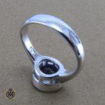 3 انگشتر آمتیست زنانه طرح هلما - کد 2040 - تصویر 5