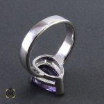 انگشتر آمتیست زنانه طرح تبسم– کد 2054 - تصویر 5