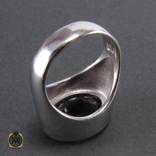 3 انگشتر آمتیست زنانه طرح گیسو - کد 2055 - تصویر 3
