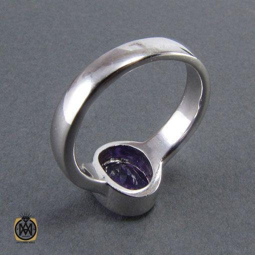 انگشتر آمتیست زنانه طرح آلما - کد 2059 - تصویر 3