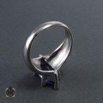 انگشتر آمتیست زنانه طرح دیبا - کد 2067 - تصویر 4