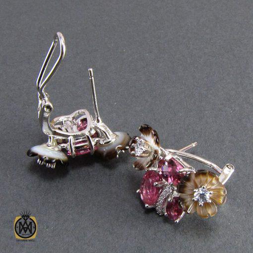 نیم ست تورمالین، کوارتز و صدف طرح نوشین زنانه - کد 7032 - تصویر 3