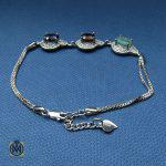 دستبند یاقوت و زمرد زنانه – کد 1006 - تصویر 5