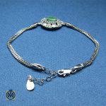 3 دستبند نقره زمرد زنانه – کد 1018 - تصویر 2