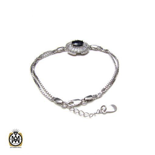 دستبند یاقوت کبود زنانه طرح درسا – کد 1024 - تصویر 3