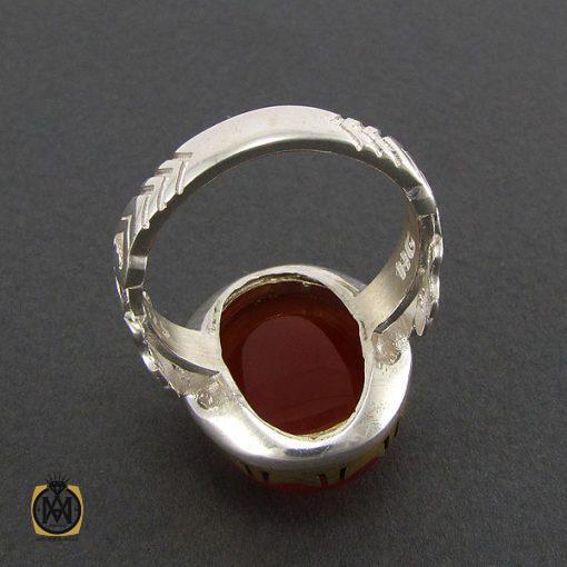 3 انگشتر عقیق یمن حکاکی شرف الشمس مردانه - کد 8071 - تصویر 3