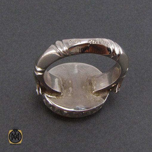 انگشتر عقیق یمن مردانه با حکاکی یا علی ابن ابیطالب اغثنی - کد 8092 - تصویر 3