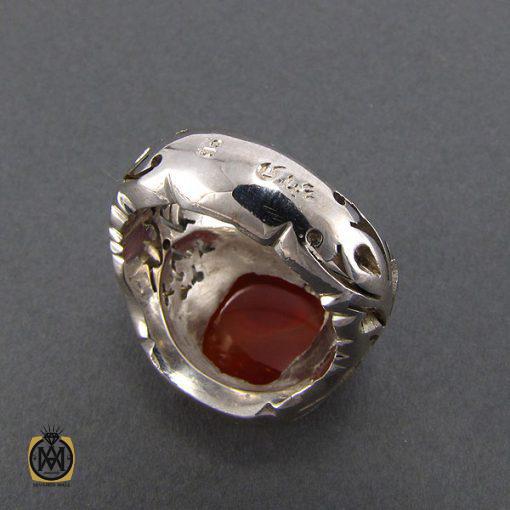 انگشتر عقیق یمن مردانه با حکاکی یا ارحم الراحمین - کد 8108 - تصویر 3