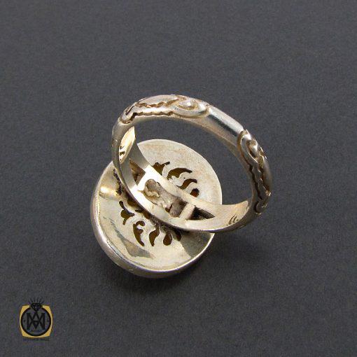 انگشتر عقیق زرد مردانه - کد 8140 - تصویر 3