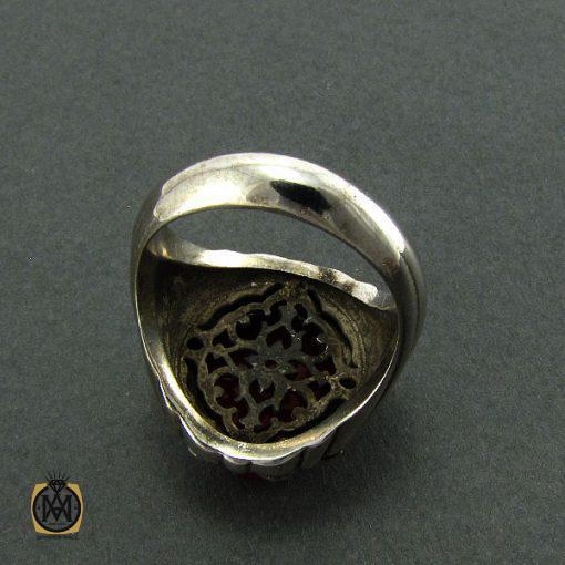 انگشتر عقیق یمن مردانه - کد 8155 - تصویر 2