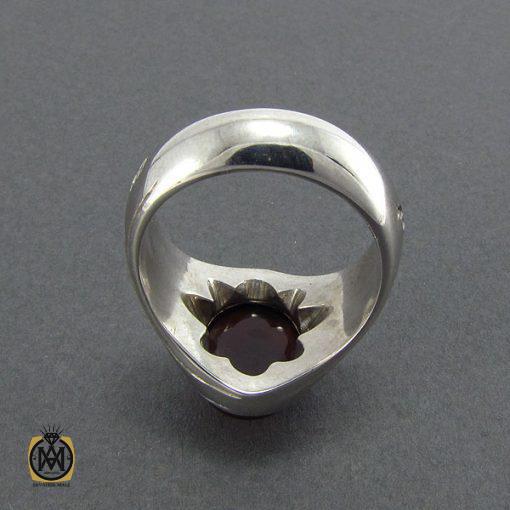 انگشتر عقیق یمن مردانه - کد 8146 - تصویر 3