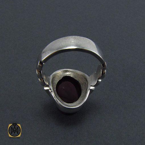 3 انگشتر عقیق یمن مردانه دست ساز - کد 8169 - تصویر 3