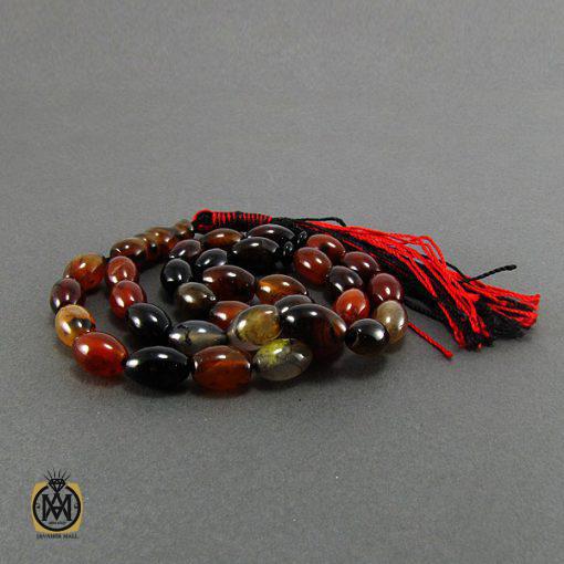 تسبیح عقیق سلیمانی 33 دانه هلی - کد 4045 - تصویر 3