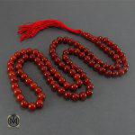 تسبیح عقیق درشت قرمز 101 دانه - کد 4055 - تصویر 2