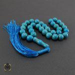 تسبیح فیروزه تبتی 33 دانه گرد - کد 4032 - تصویر 2