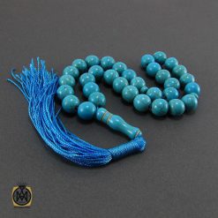تسبیح فیروزه تبتی 33 دانه گرد - کد 4032 تسبیح فیروزه تبتی 33 دانه گرد - کد 4032