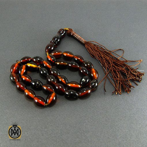 تسبیح کهربای پودری 33 دانه هلی - کد 4071 - تصویر 3