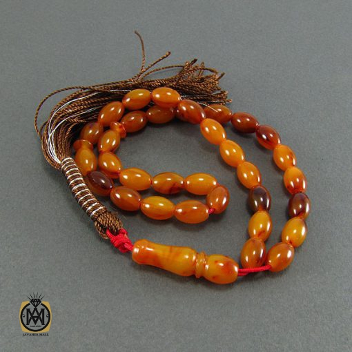 تسبیح کهربای پودری 33 دانه هلی - کد 4074 - تصویر 3