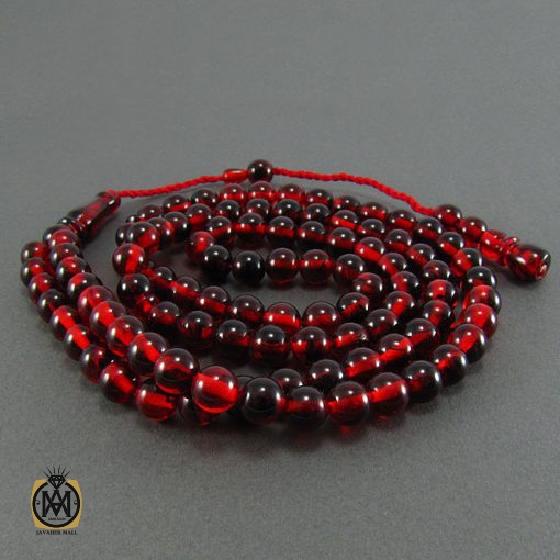 تسبیح کهربای پودری 101 دانه خوش رنگ - کد 4076 - تصویر 2