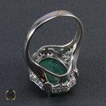 3 انگشتر زمرد زنانه اصل و درشت طرح کیانا - کد 2005 - تصویر 4