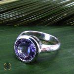 4 انگشتر آمتیست زنانه طرح هلما - کد 2040 - تصویر 2