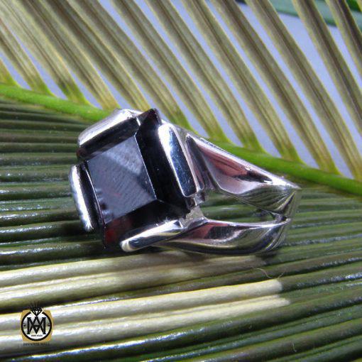 انگشتر گارنت زنانه طرح فرگل – کد 2052 - تصویر 2