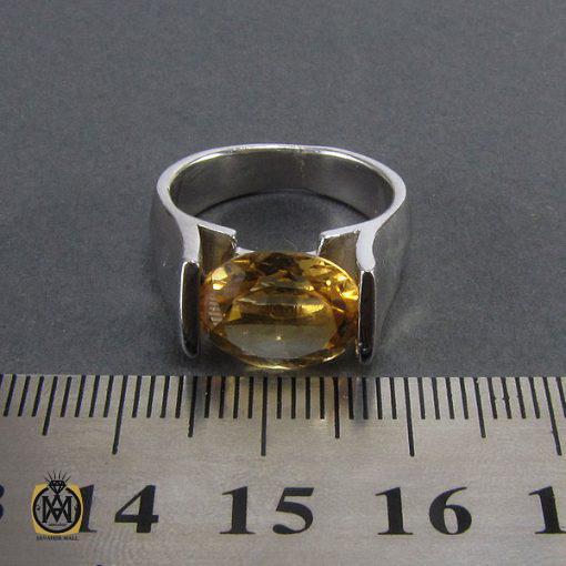 انگشتر سیترین زنانه طرح درسا- کد 2056 - تصویر 4