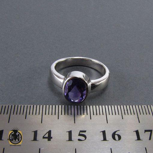 انگشتر آمتیست زنانه طرح آلما - کد 2059 - تصویر 4