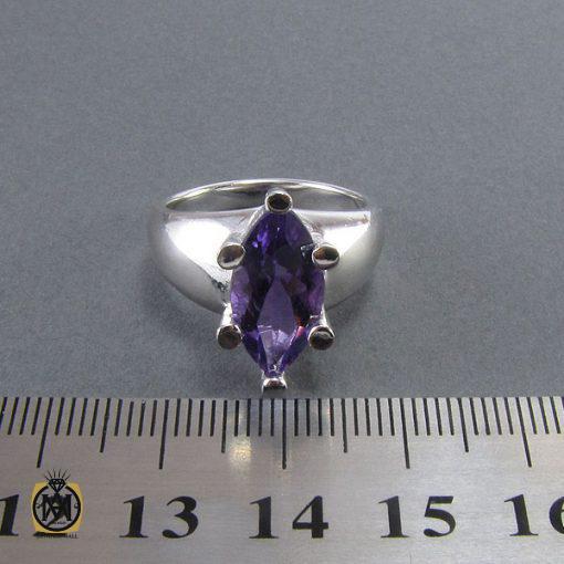 انگشتر آمتیست زنانه طرح دیبا - کد 2067 - تصویر 5