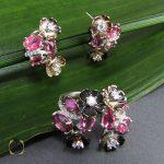 نیم ست تورمالین، کوارتز و صدف طرح نوشین زنانه - کد 7032 - تصویر 4