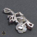 4 نیم ست تورمالین، کوارتز و صدف طرح مهرخ زنانه - کد 7036 - تصویر 4