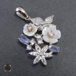 4 سرویس تانزانایت، کوارتز و صدف طرح مهشید زنانه - کد 7037 - تصویر 4