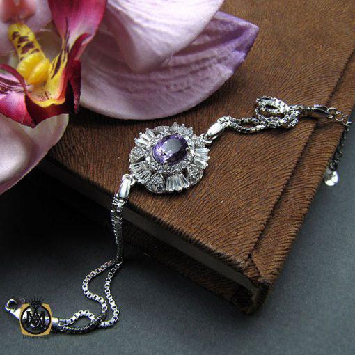 4 دستبند آمتیست زنانه – کد 1013 - تصویر 5