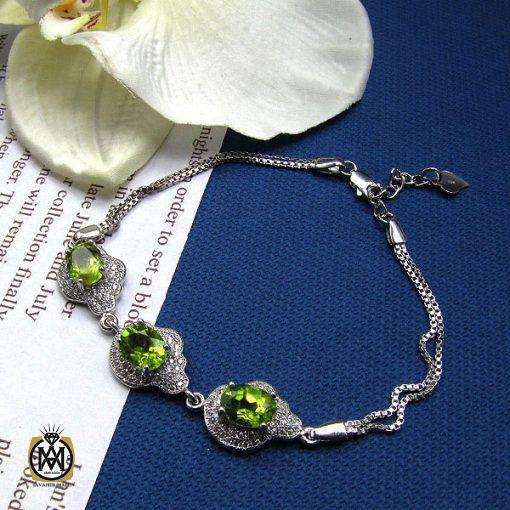 دستبند زبرجد زنانه طرح پریسا – کد 1020 - تصویر 5