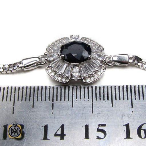 دستبند یاقوت کبود زنانه طرح درسا – کد 1024 - تصویر 4