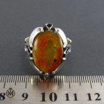 4 انگشتر کهربا مردانه بولونی لهستان اصل - کد 8045 - تصویر 4