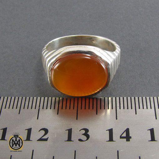 انگشتر عقیق یمن اصل مردانه - کد 8059 - تصویر 4