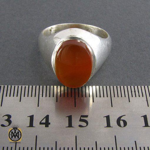 انگشتر عقیق یمن حکاکی شرف الشمس مردانه - کد 8060 - تصویر 4