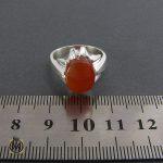 انگشتر عقیق یمن حکاکی شرف الشمس مردانه - کد 8069 - تصویر 4